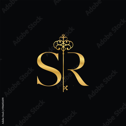 S and R royal key logo