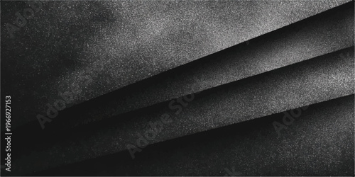 A dark abstract black and white background features a textured grunge wall with an aged gray concrete pattern and a rough vintage surface backdrop