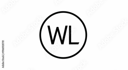 A simple black circle contains the letters WL Free Download A simple black circle contains the letters WL - GFXLoad