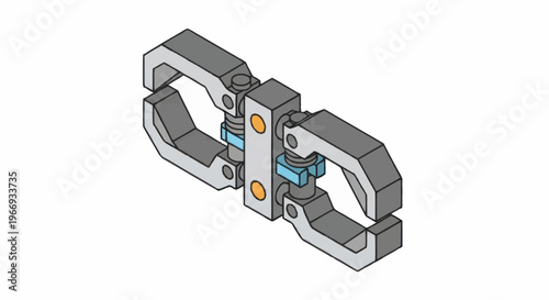Industrial Robotic Gripper Mechanism for Automation.