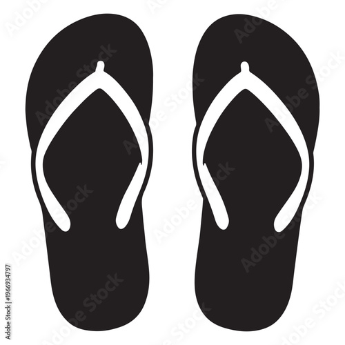 flip flops isolated on white