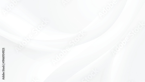 White abstract background with smooth curves and wavy lines in light gray shades
