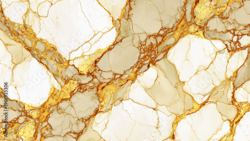 Beautiful white and golden marble texture with brown veins pattern for design and decoration purposes elegant natural stone surface