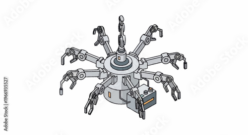 Advanced Robotic Arm System with Multiple Manipulators.