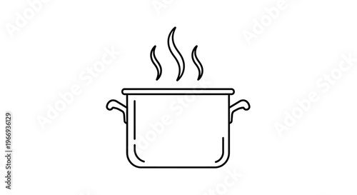 Steaming Cooking Pot Icon