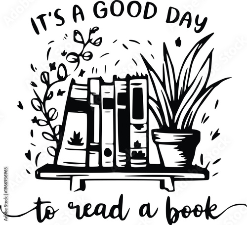 vector illustration of a reading book