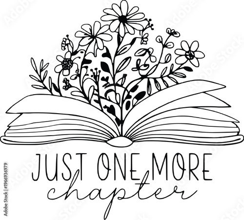 vector illustration of a reading book