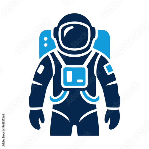 Astronaut Spaceman Suit for Space Exploration and Science Icon. Perfect for science education, aerospace industry branding, cosmic exploration projects, and future technology visuals.