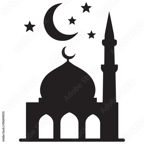 Taj Mahal in Agra India shown as a beautiful architectural silhouette with domes and minarets representing culture travel and a famous historic monument