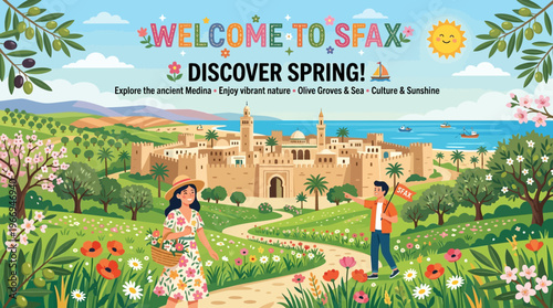 Welcome to Sfax Discover Spring Scenery with Tourists
