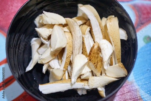 Wallpaper Mural Natural fresh mushrooms or its Latin name Macrolepiota albuminosa, describe the harvest from nature and organic food ingredients. Torontodigital.ca