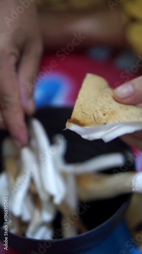 Wallpaper Mural Natural fresh mushrooms or its Latin name Macrolepiota albuminosa, describe the harvest from nature and organic food ingredients. Torontodigital.ca