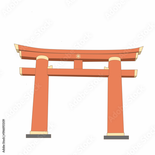 Red Torii Gate – Iconic Japanese Shinto Shrine Entrance