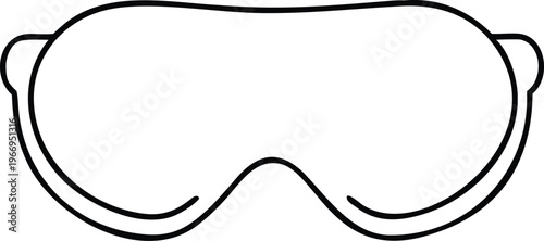 Comfortable Sleeping Eye Mask Outline for Restful Nights and Relaxation Journeys