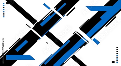 Abstract geometric shapes and lines.