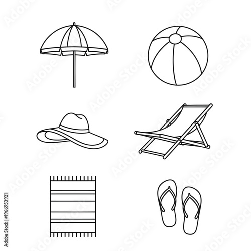 Essential items for a relaxing day at the beach