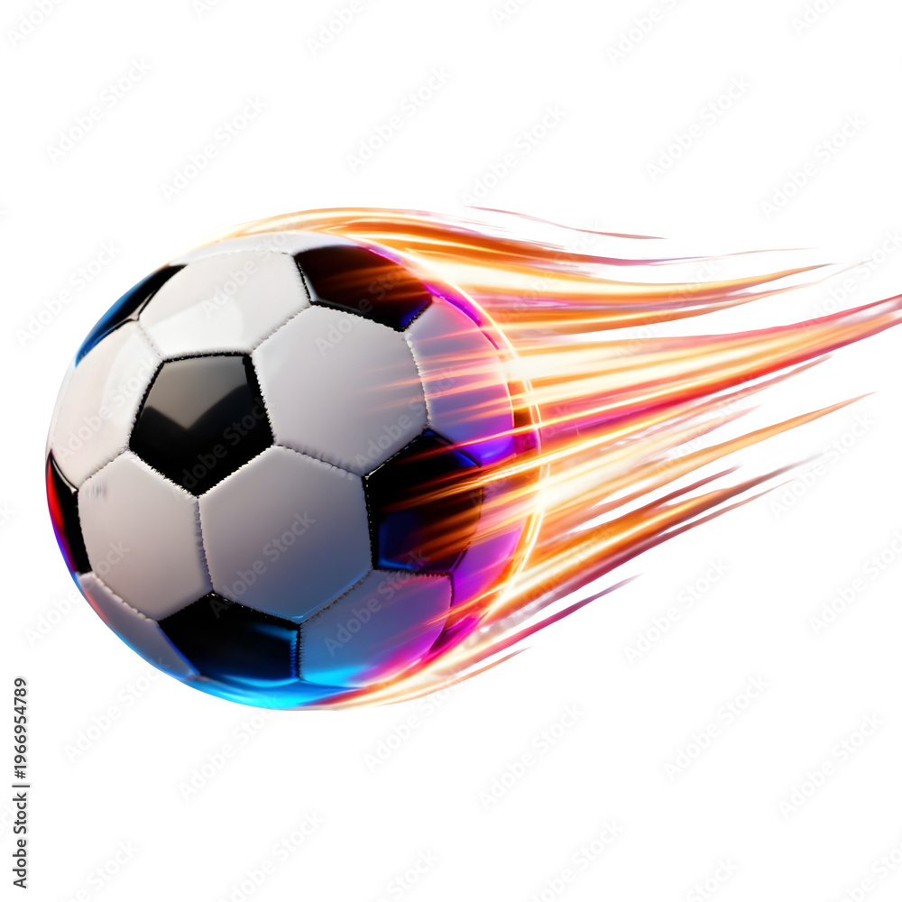 Naklejka premium Football Motion Effect Ball PNG