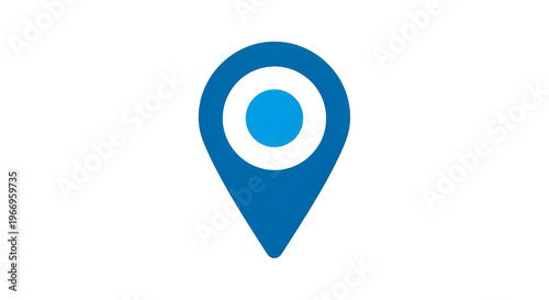 Free Download A blue location pin icon on a white background - GFXLoad