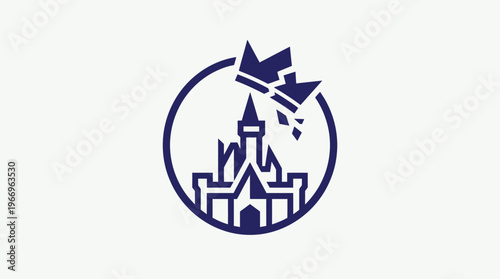 Minimalist Royal Castle Logo Design