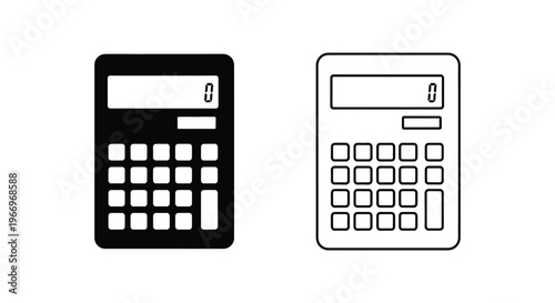 two different calculators side by side Vector
