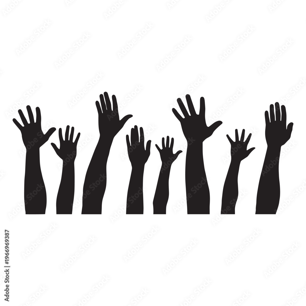 Fototapeta premium hands vector illustration