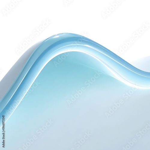 Abstract Light Blue Liquid Wave Background with Smooth Texture and Minimalist Design for Cosmetic Medical or Technology Branding and Professional Presentations