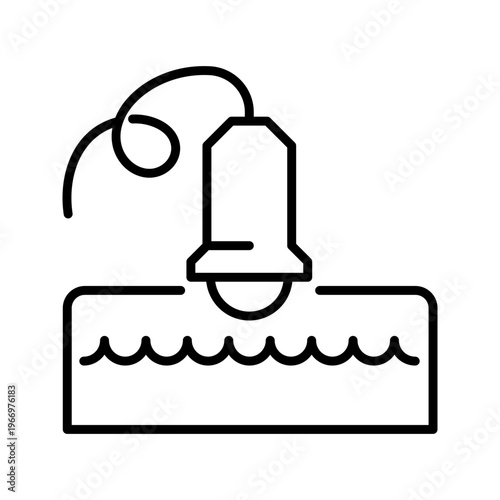 Skin treatment icon. Healthcare and cosmetology line symbol. Black and white.