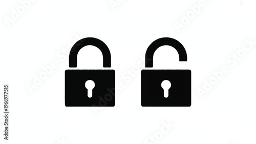 Creative Lock and Key Concept Design Symbolizing Security Trust Privacy and Modern Minimal Branding Identity Inspiration