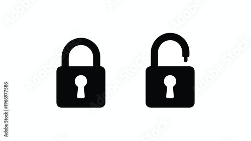 Elegant Lock and Key Illustration Representing Safety Protection Access Control and Digital Security Concept for Business Use