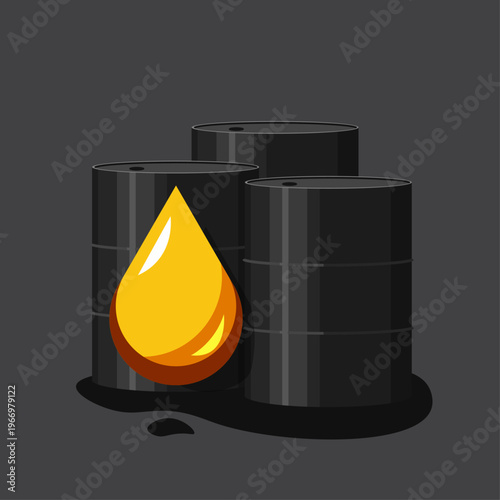 Oil and gasoline. vector illustration