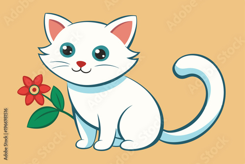 circle palm tree icon vector on white background