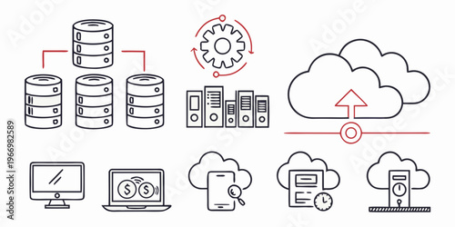 Cloud computing and data storage servers