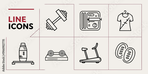 Line for fitness and exercise equipment line fitness workout sports