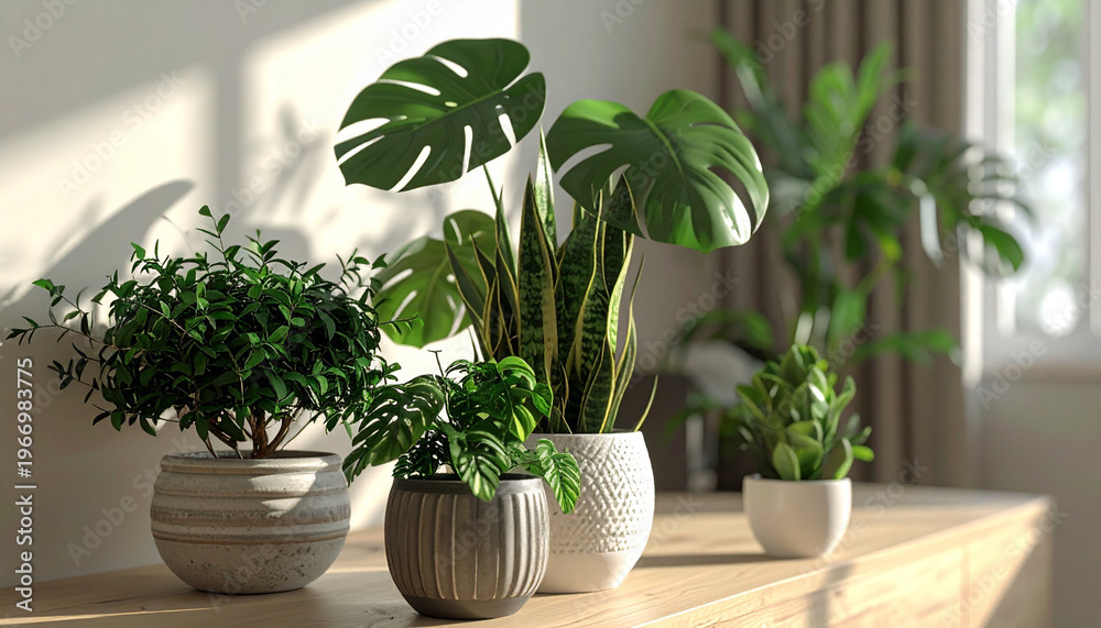 Fototapeta premium 観葉植物のある部屋
