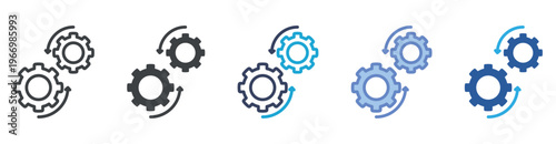 Dynamic icon set multiple style collection