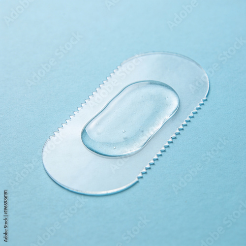 Transparent hydrogel healing patch with infinite depth focus