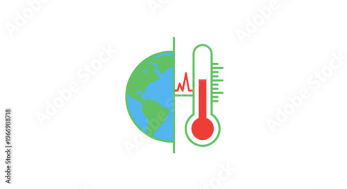 Global warming and climate change concept.