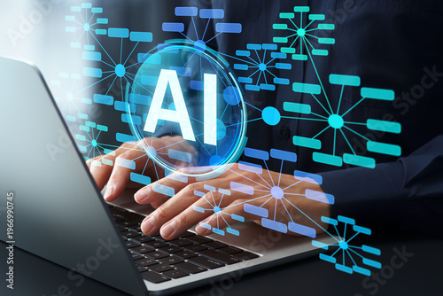 фотографія AI application using knowledge graph for improving accuracy and reasoning capabilities