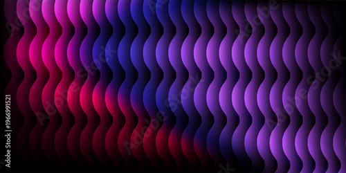 Abstract Glassy Purple and Blue Gradient Light on Dark Background