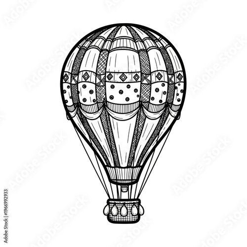 Hot air balloon flight vehicle transport.