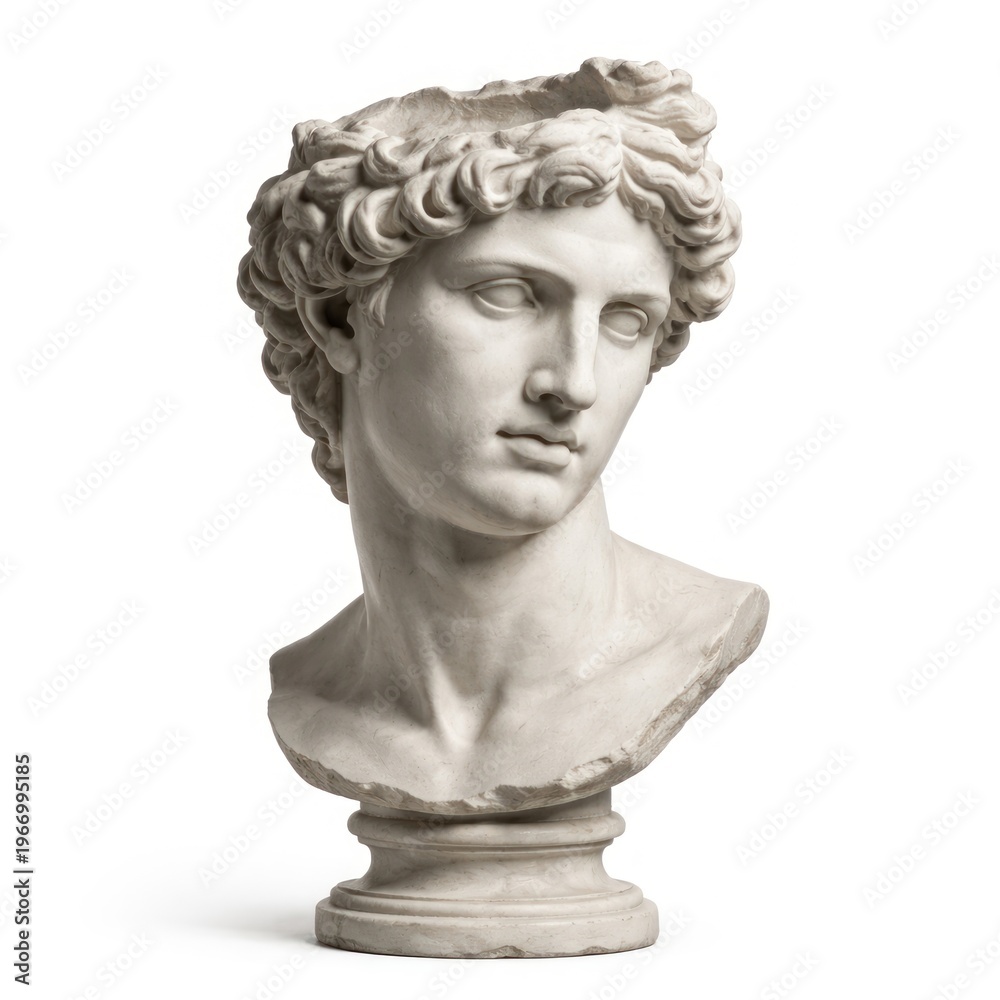 Obraz premium Classical marble sculpture head