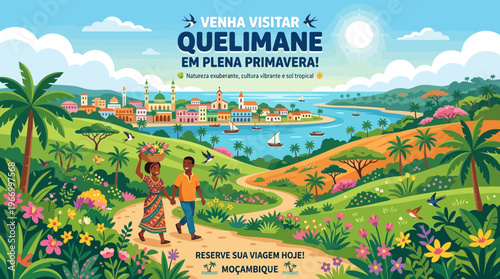 Colorful Springtime Landscape of Quelimane Mozambique