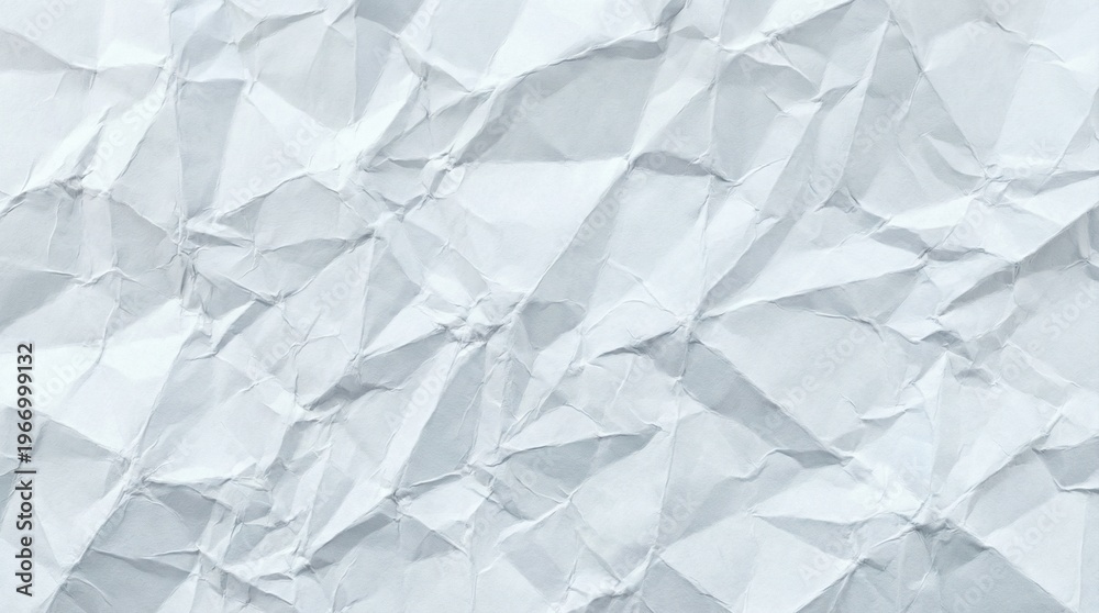 Obraz premium Distressed White Paper Texture – Intense Creases and Shadows