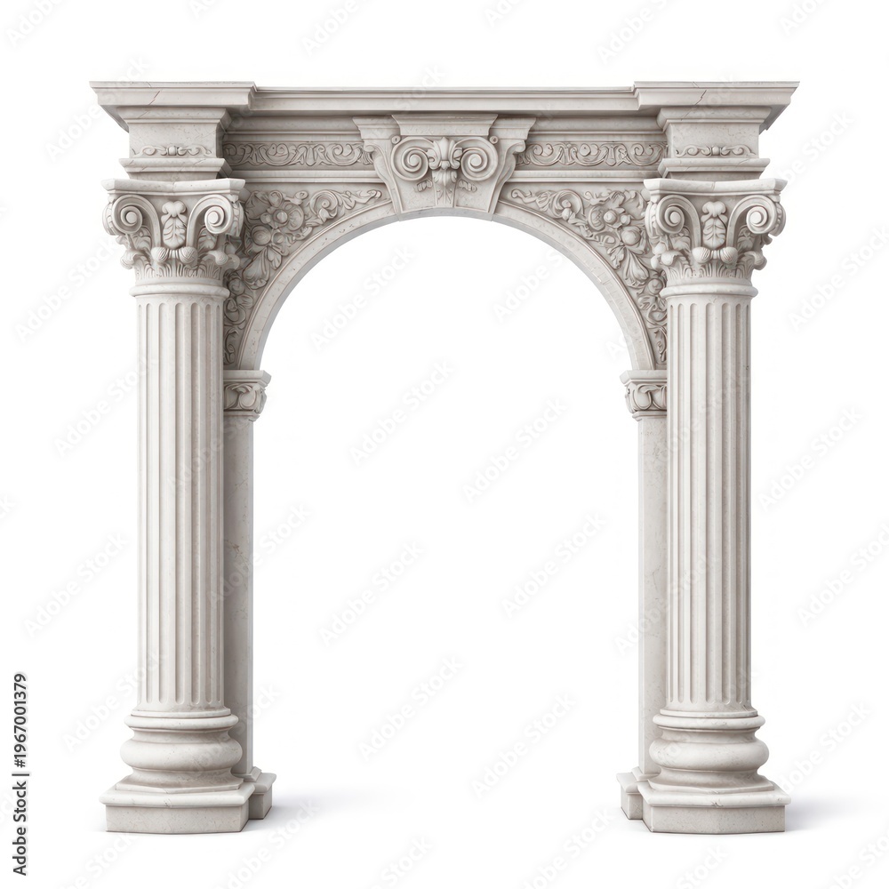 Fototapeta premium Elegant classical architectural stone archway.