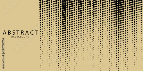 Energetic abstract sport background with beige brush stroke and halftone dots on black. Perfect for fitness posters, gym banners, extreme sport flyers, martial arts events, and athletic tournament.