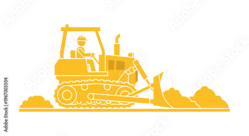 Bulldozer Construction Heavy Equipment.