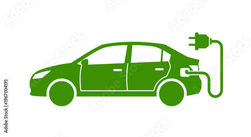 Electric car charging station.