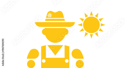 Farmer Under The Sun Icon.