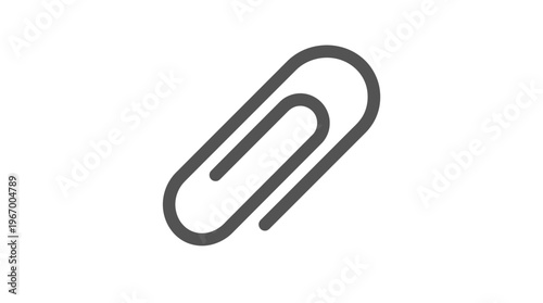 Paper Clip Office Supply Item.
