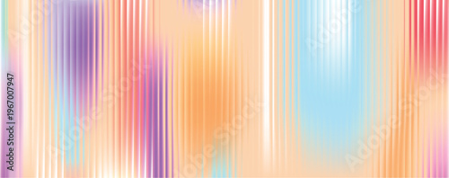 Ripple Neon glass gradient , elongated vertical lines in soft pastel haze, vivid orange core